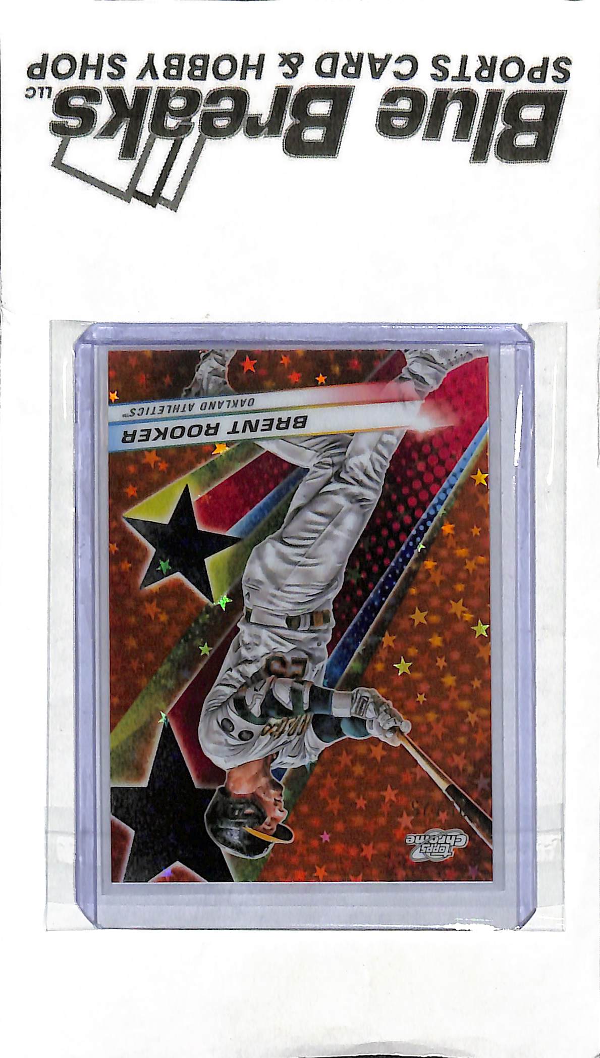 2024 Topps Chrome Cosmic - Brent Rooker Starfractor SF-78 - Orange 25/25 - Baseball - Athletics