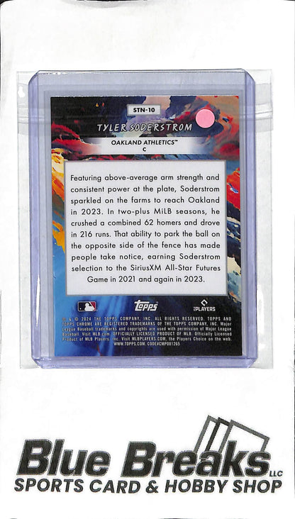 2024 Topps Chrome Cosmic - Tyler Soderstrom RC STN-10 - Baseball - Athletics