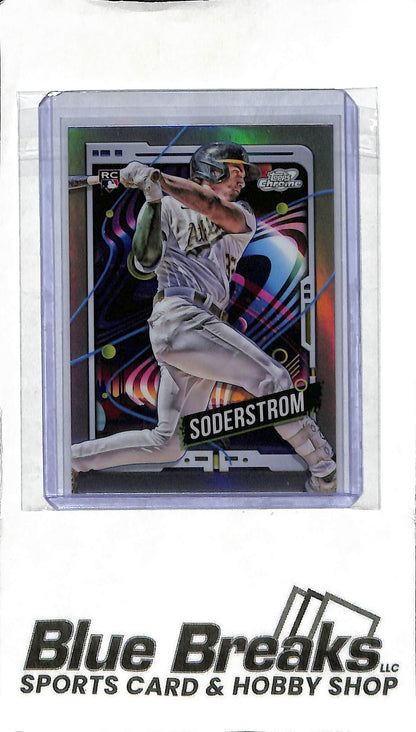 2024 Topps Chrome Cosmic - Tyler Soderstrom #37 - Refractor RC - Baseball - Athletics