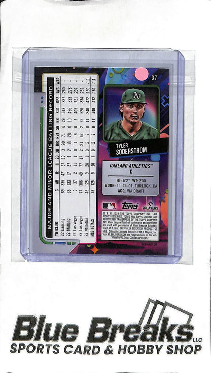 2024 Topps Chrome Cosmic - Tyler Soderstrom #37 - Refractor RC - Baseball - Athletics