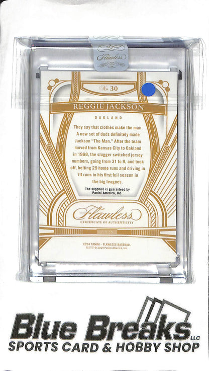 2024 Panini Flawless - Reggie Jackson #30 - Sapphire 02/15 - Baseball - Athletics