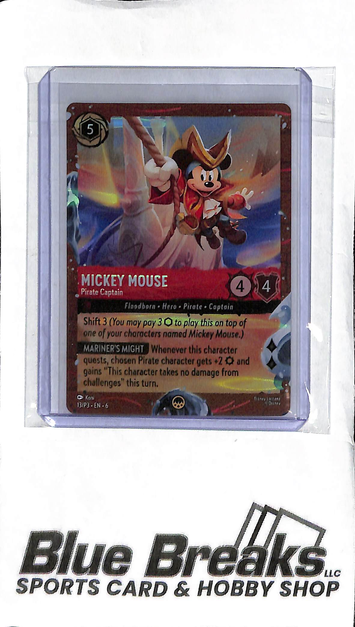 Mickey Mouse Pirate Captain - Disney Lorcana - DCL - 13/P3