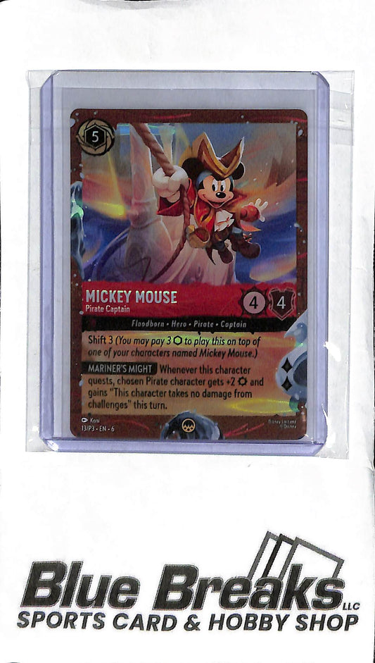 Mickey Mouse Pirate Captain - Disney Lorcana - DCL - 13/P3
