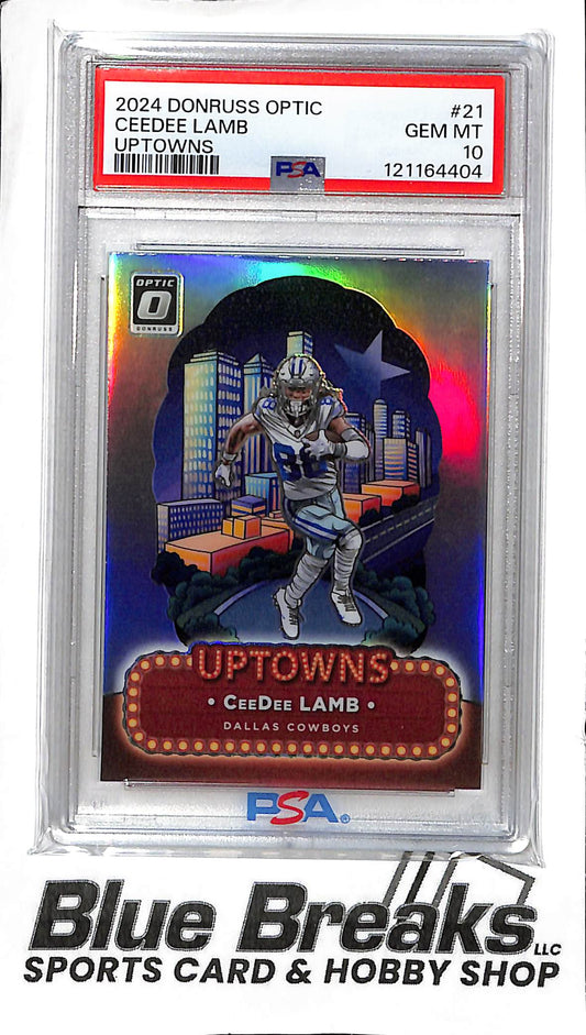 2024 Panini - Donruss Optic - Uptowns - CeeDee Lamb - #21 - PSA 10 - football - Cowboys