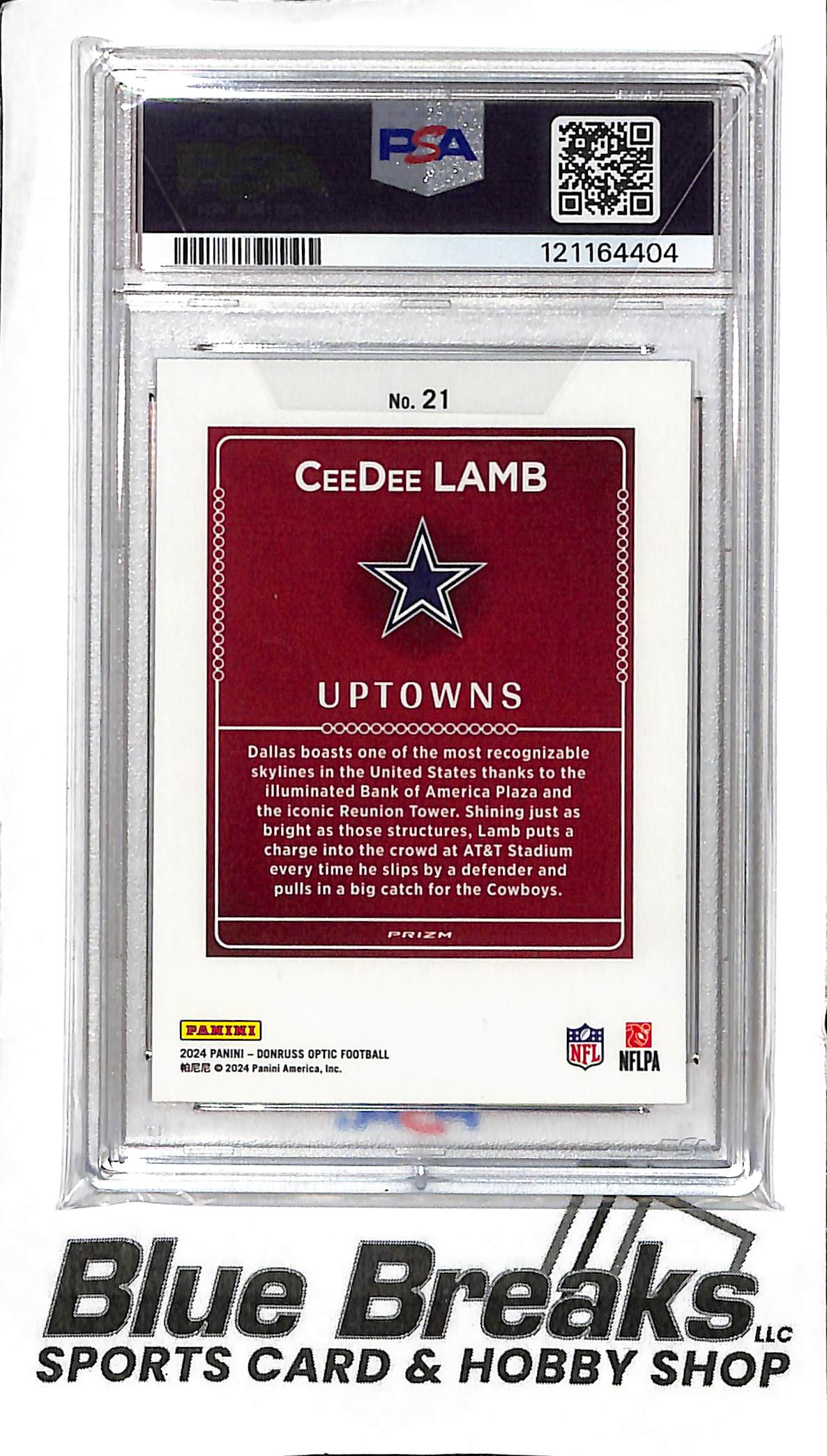 2024 Panini - Donruss Optic - Uptowns - CeeDee Lamb - #21 - PSA 10 - football - Cowboys