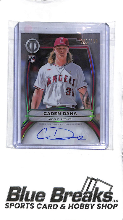 Caden Dana TA-CD - 2025 Topps Tribute - RC Auto 090/199 - Baseball - Angels