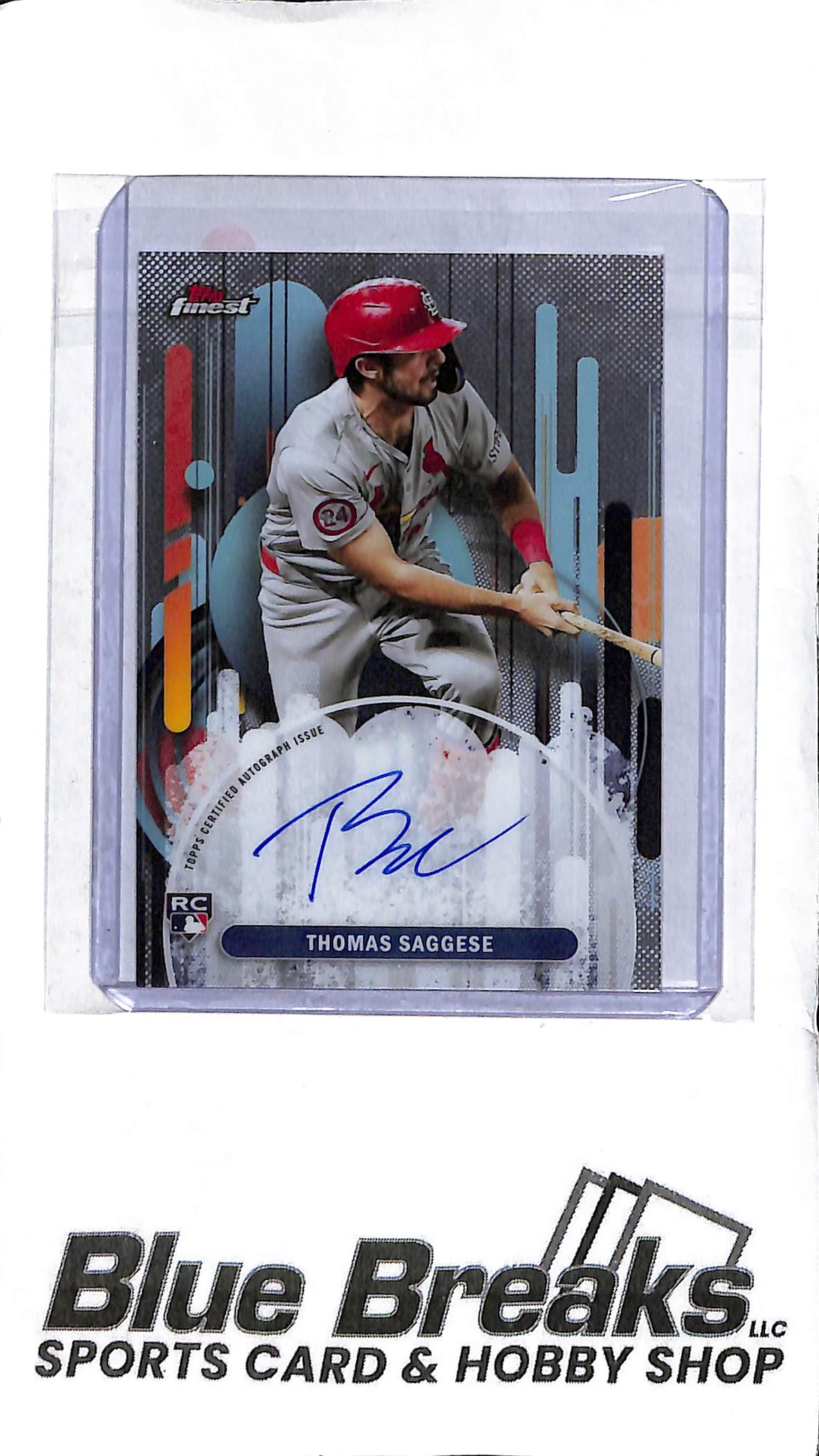 Thomas Saggese FA-TS - 2025 Topps Finest - RC Auto - Baseball - Cardinals
