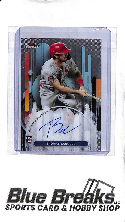 Thomas Saggese FA-TS - 2025 Topps Finest - RC Auto - Baseball - Cardinals