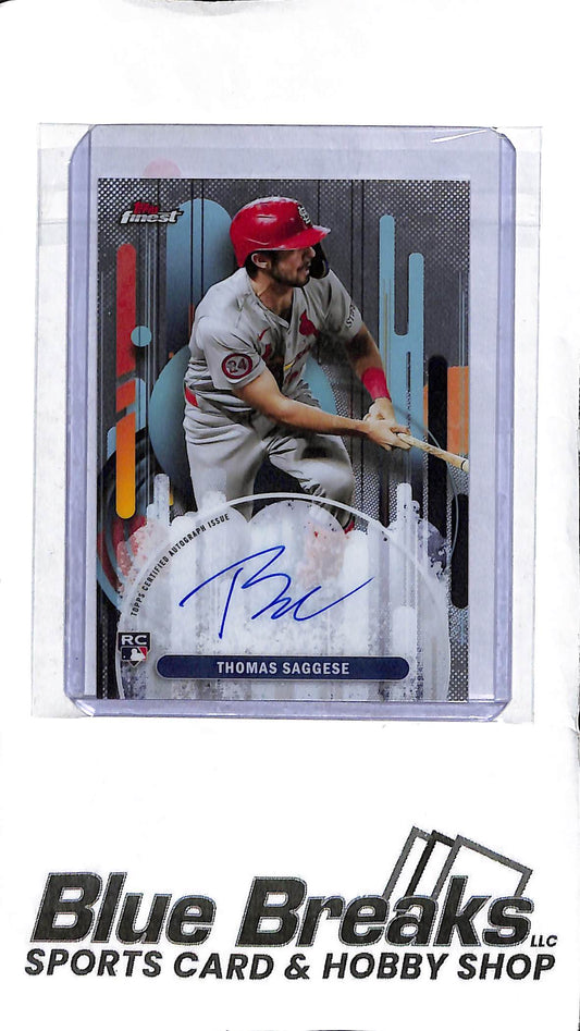 Thomas Saggese FA-TS - 2025 Topps Finest - RC Auto - Baseball - Cardinals