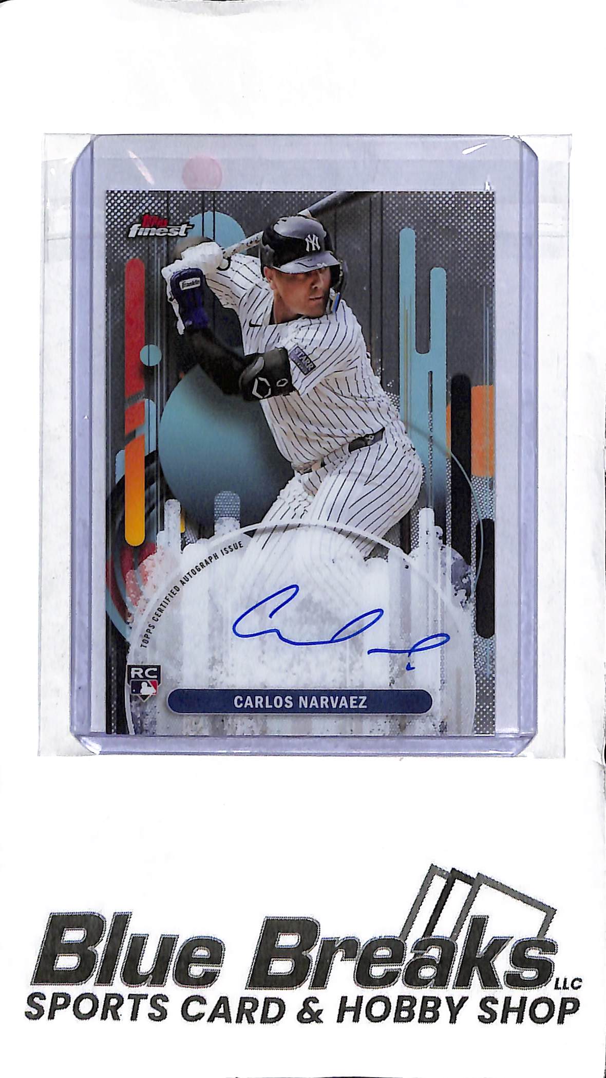 Carlos Narvaez FA-CAN - 2025 Topps Finest - RC Auto - Baseball - Yankees