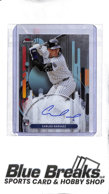 Carlos Narvaez FA-CAN - 2025 Topps Finest - RC Auto - Baseball - Yankees