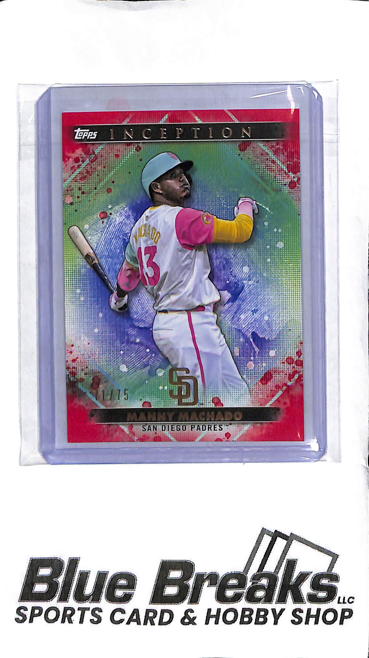 Manny Machado #53 - 2024 Topps Inception - Red 71/75 - Baseball - Padres