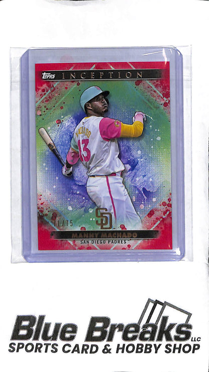 Manny Machado #53 - 2024 Topps Inception - Red 71/75 - Baseball - Padres