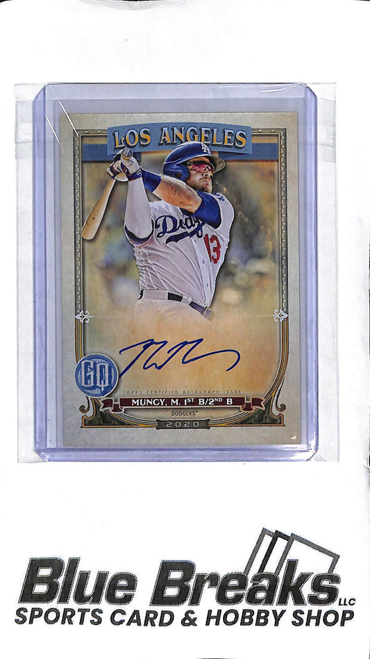 Max Muncy GQA-MMU - 2020 Topps Gypsy Queen - On-Card Auto - Baseball - Dodgers