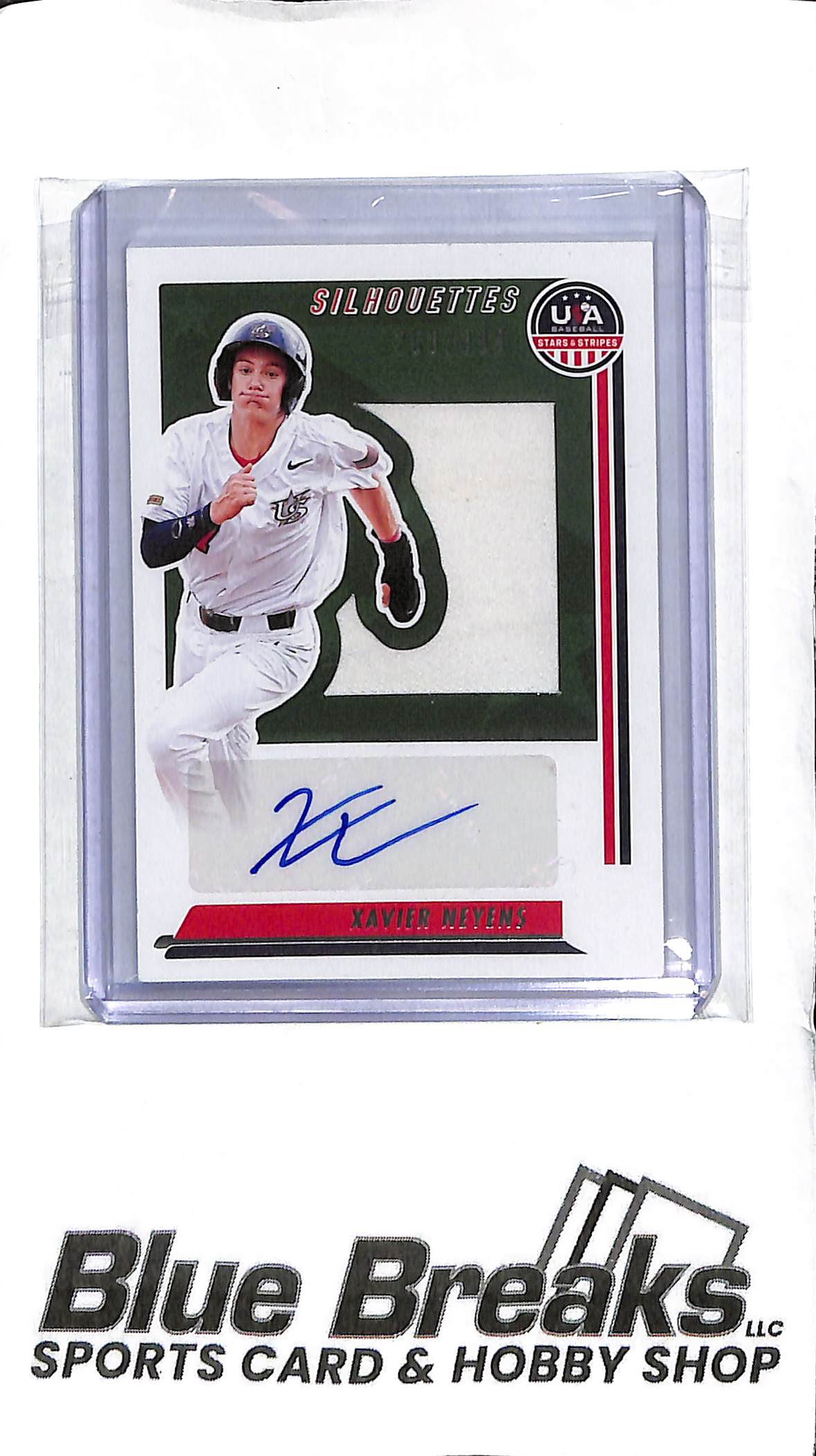 Xavier Neyens SIL-XN - 2022 Panini Stars & Stripes - Patch Auto 253/399 - Baseball - Team USA