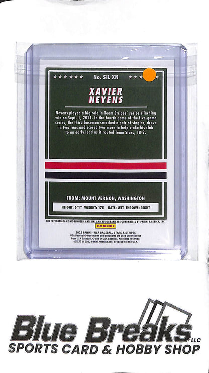 Xavier Neyens SIL-XN - 2022 Panini Stars & Stripes - Patch Auto 253/399 - Baseball - Team USA