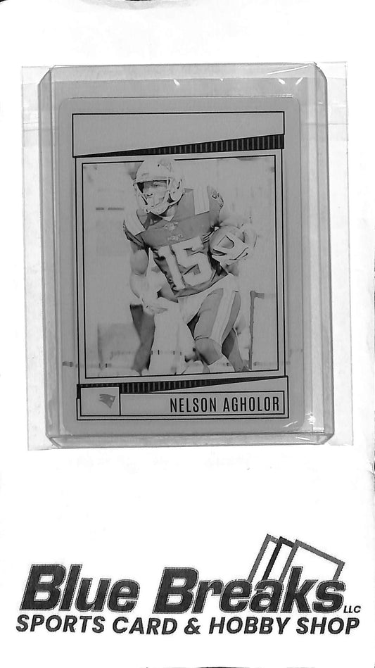 Nelson Agholor #281 - 2022 Panini Score - Printing Plate 1/1 One of One - Football - Patriots