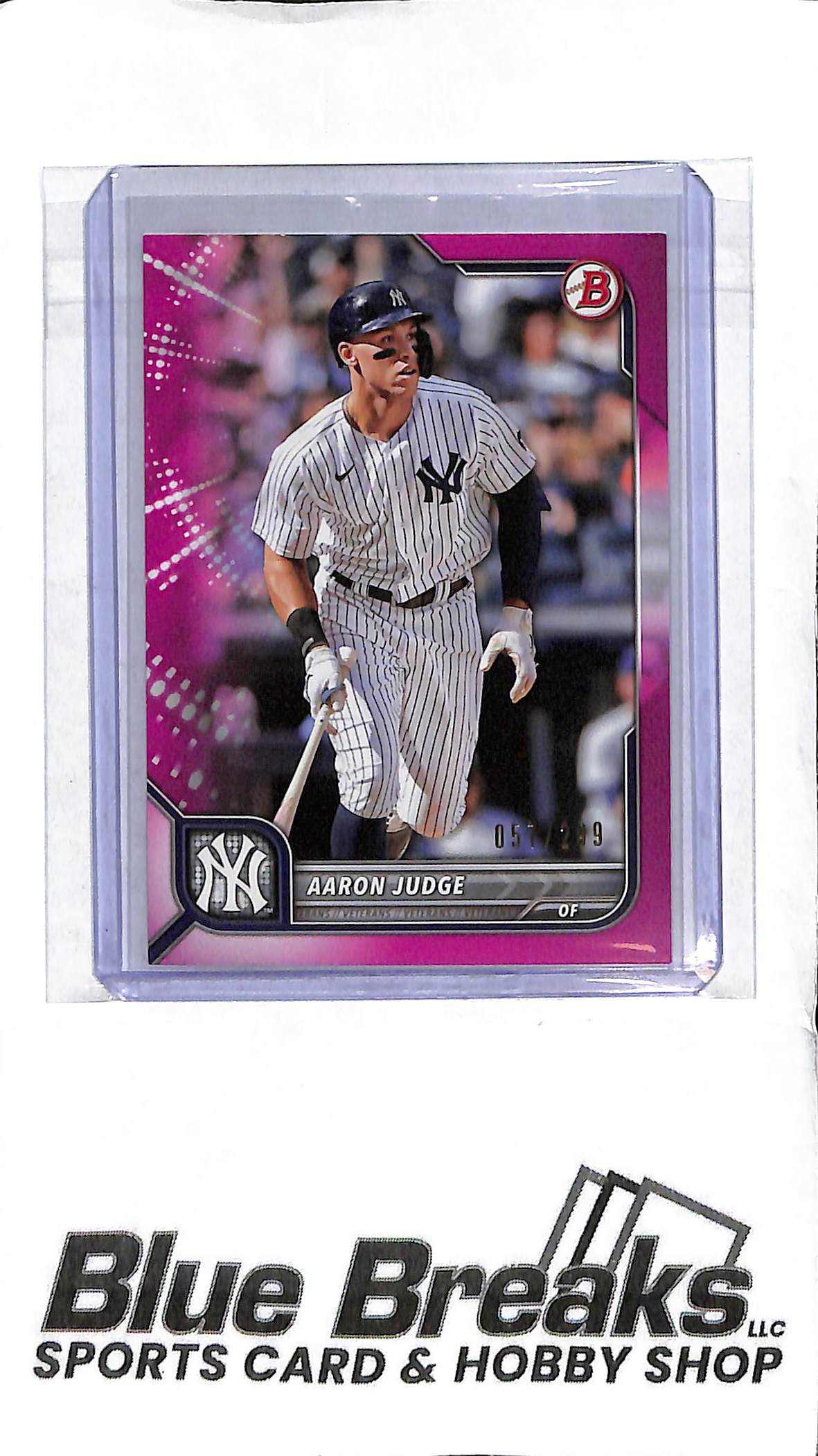 Aaron Judge #2 - 2022 Bowman - Magenta 057/299 - Baseball - Yankees