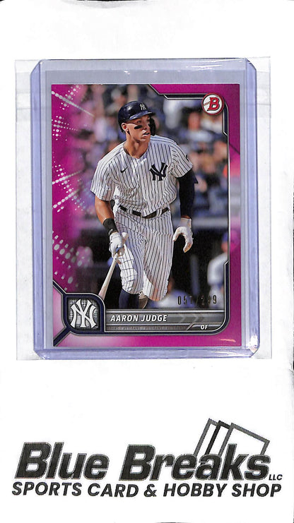 Aaron Judge #2 - 2022 Bowman - Magenta 057/299 - Baseball - Yankees