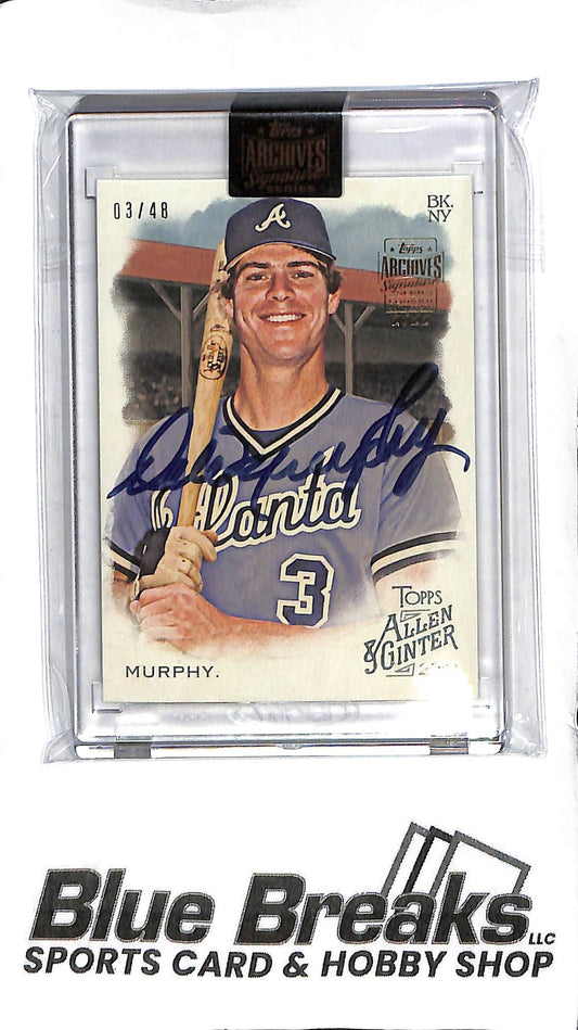 Dale Murphy - 2022 Archives Signature Series - Auto 03/48 - Baseball - Braves
