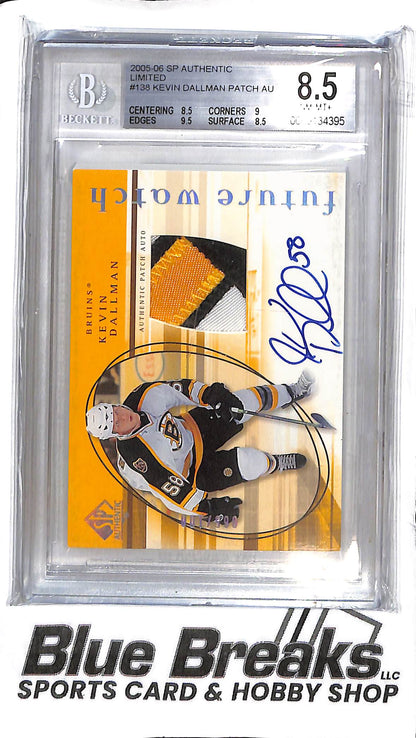Kevin Dallman #138 - 2005-06 SP Authentic - Future Watch Patch Auto - 065/100 - Hockey - Bruins