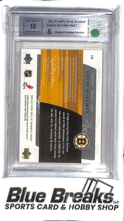 Kevin Dallman #138 - 2005-06 SP Authentic - Future Watch Patch Auto - 065/100 - Hockey - Bruins