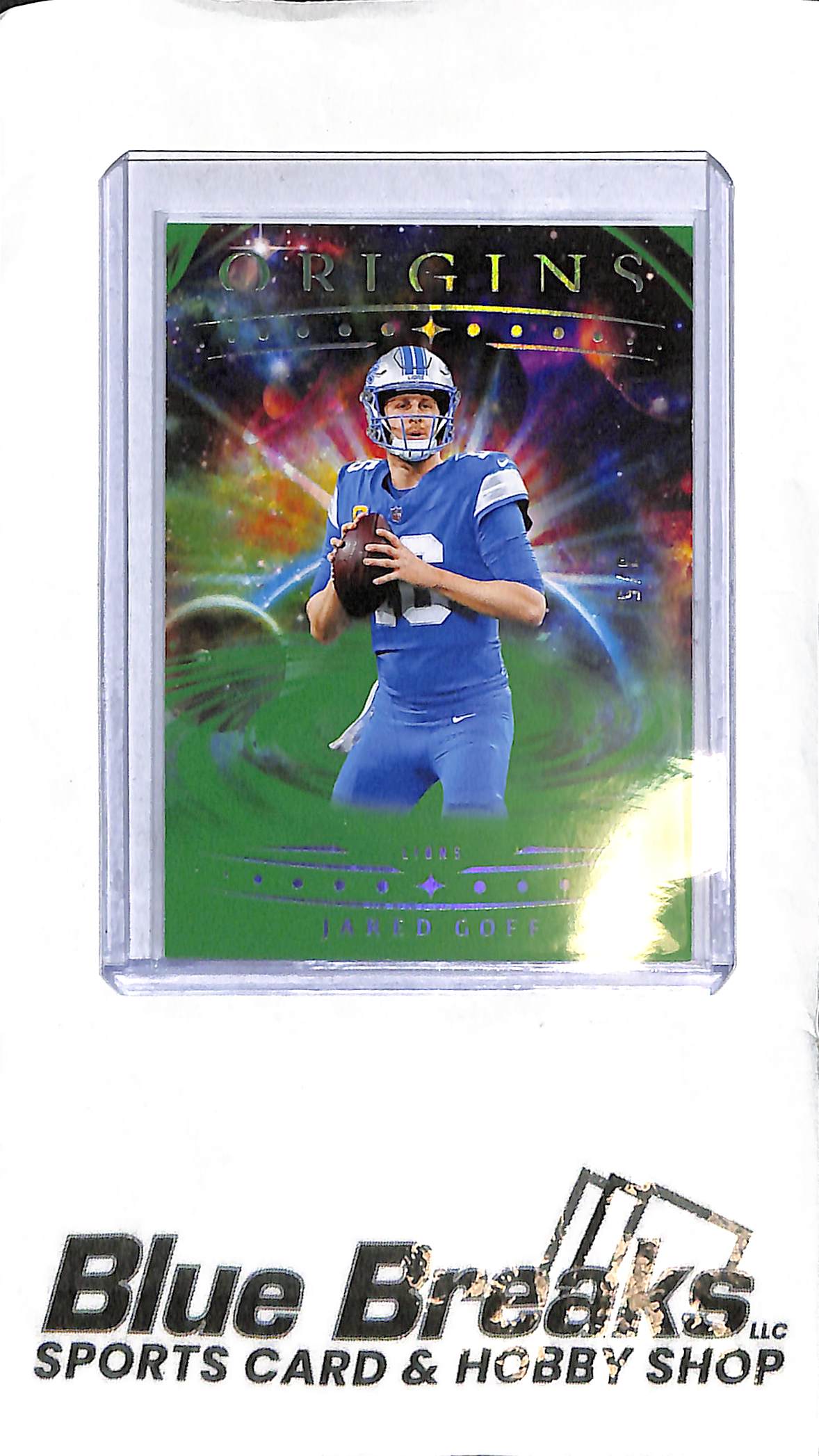 Jared Goff #97 - 2025 Origins - Green 3/5 - Football - Lions