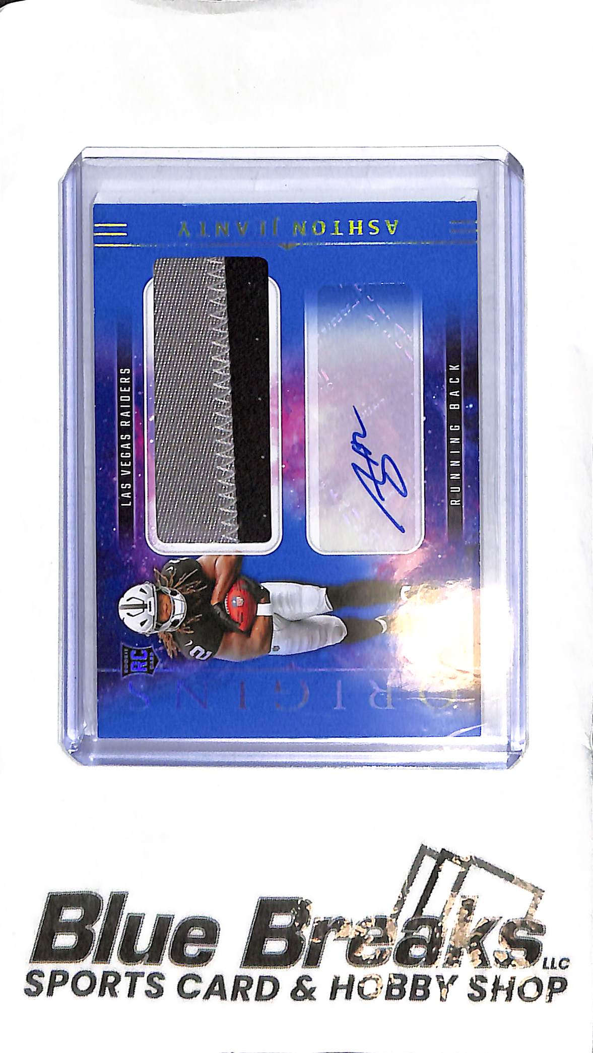 Ashton Jeanty RJJ-AJY - 2025 Origins - Rookie Patch Auto 13/49 - Football - Raiders