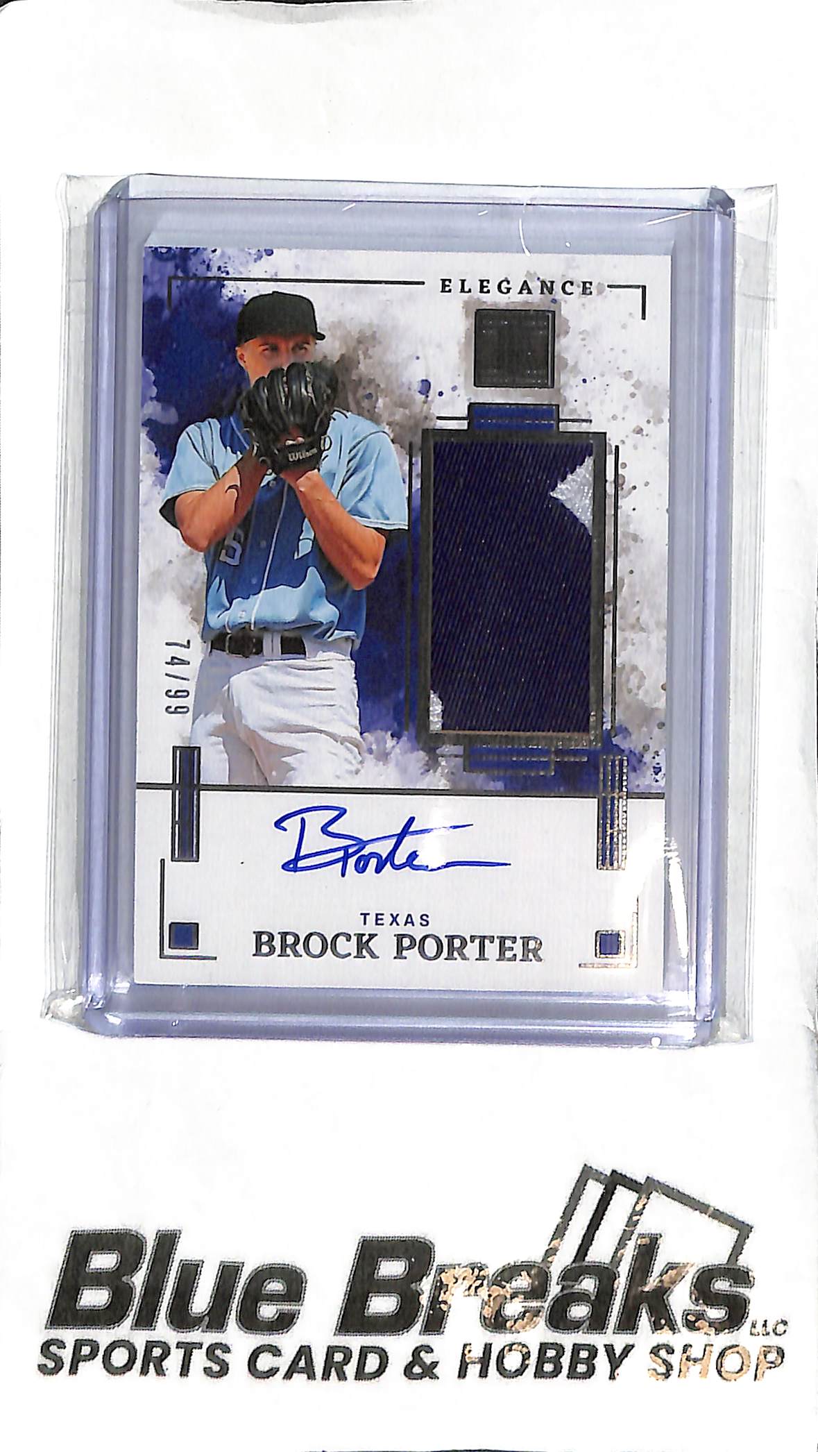 Brock Porter EJA-BP - 2025 Impeccable - Relic Auto 74/99 - Baseball - Rangers
