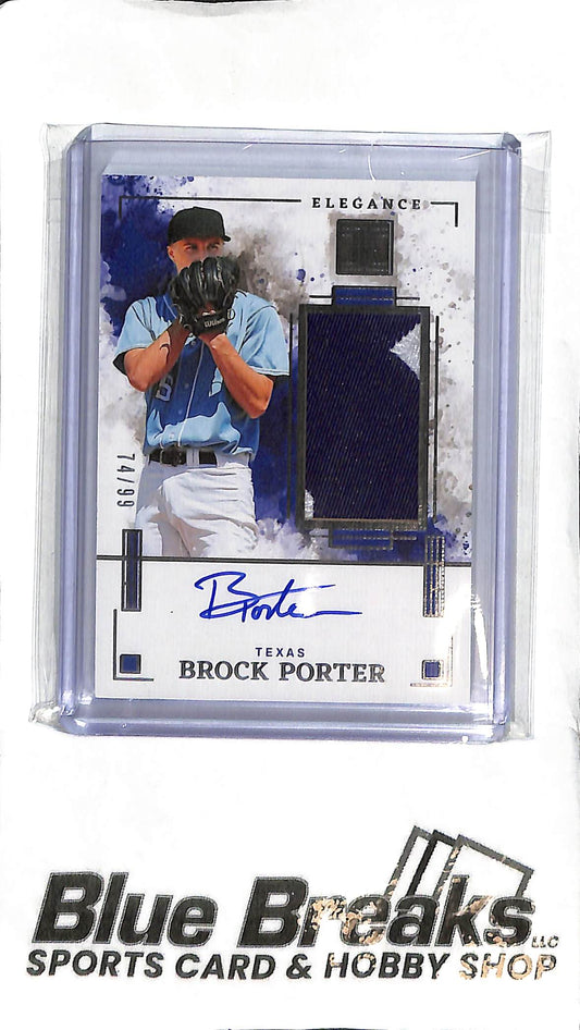 Brock Porter EJA-BP - 2025 Impeccable - Relic Auto 74/99 - Baseball - Rangers