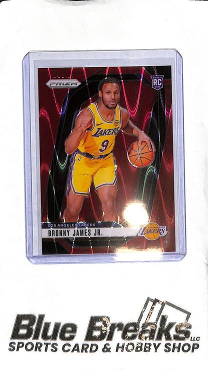 Bronny James Jr. 2024-25 Prizm - Red Wave 048/299 - Basketball - Lakers