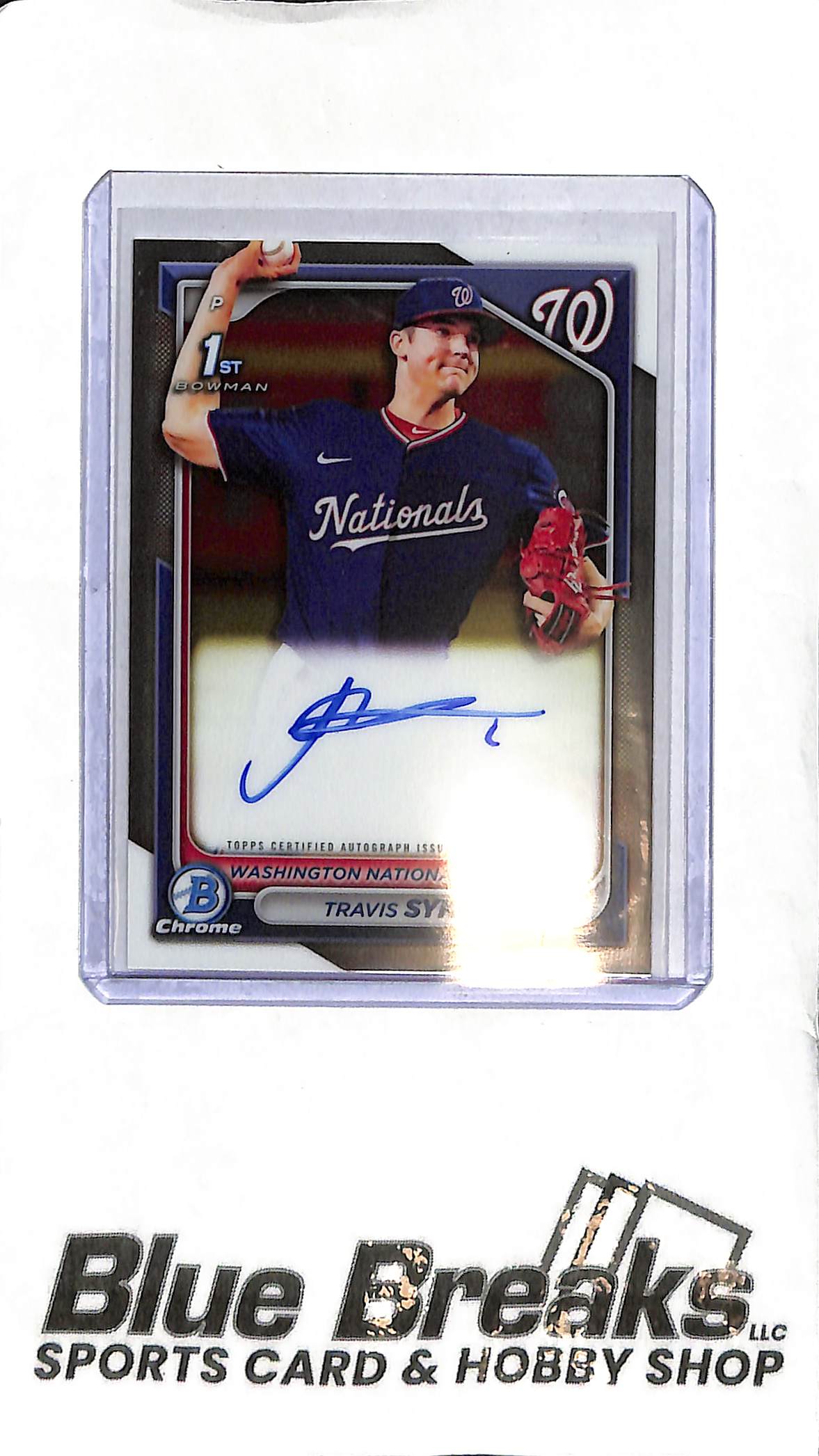 Travis Sykora CPA-TSY - 2024 Bowman - 1st Auto - Baseball - Nationals