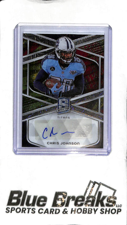 Chris Johnson SIG-CJN - 2024 Spectra - Auto 08/25 - Football - Titans