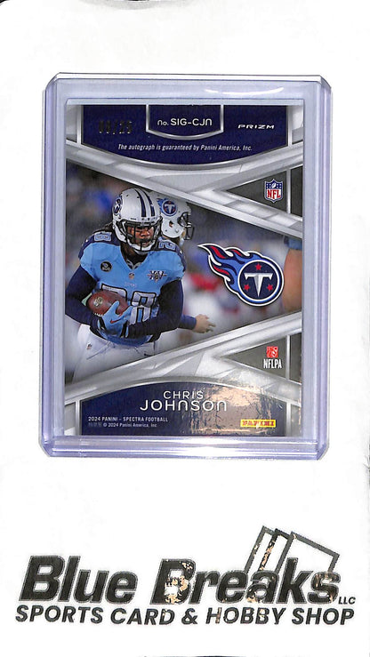 Chris Johnson SIG-CJN - 2024 Spectra - Auto 08/25 - Football - Titans