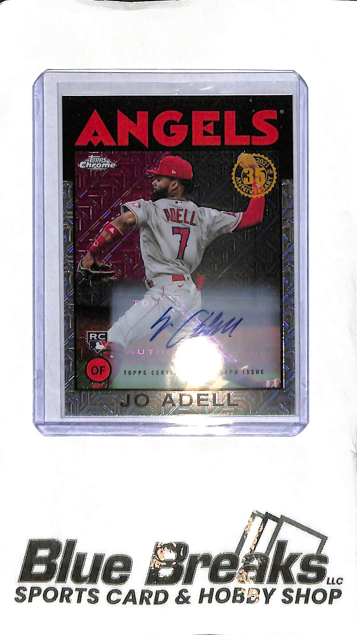 Jo Adell 86TC-96 - 2021 Topps Chrome - RC Auto 25/99 - Baseball - Angels