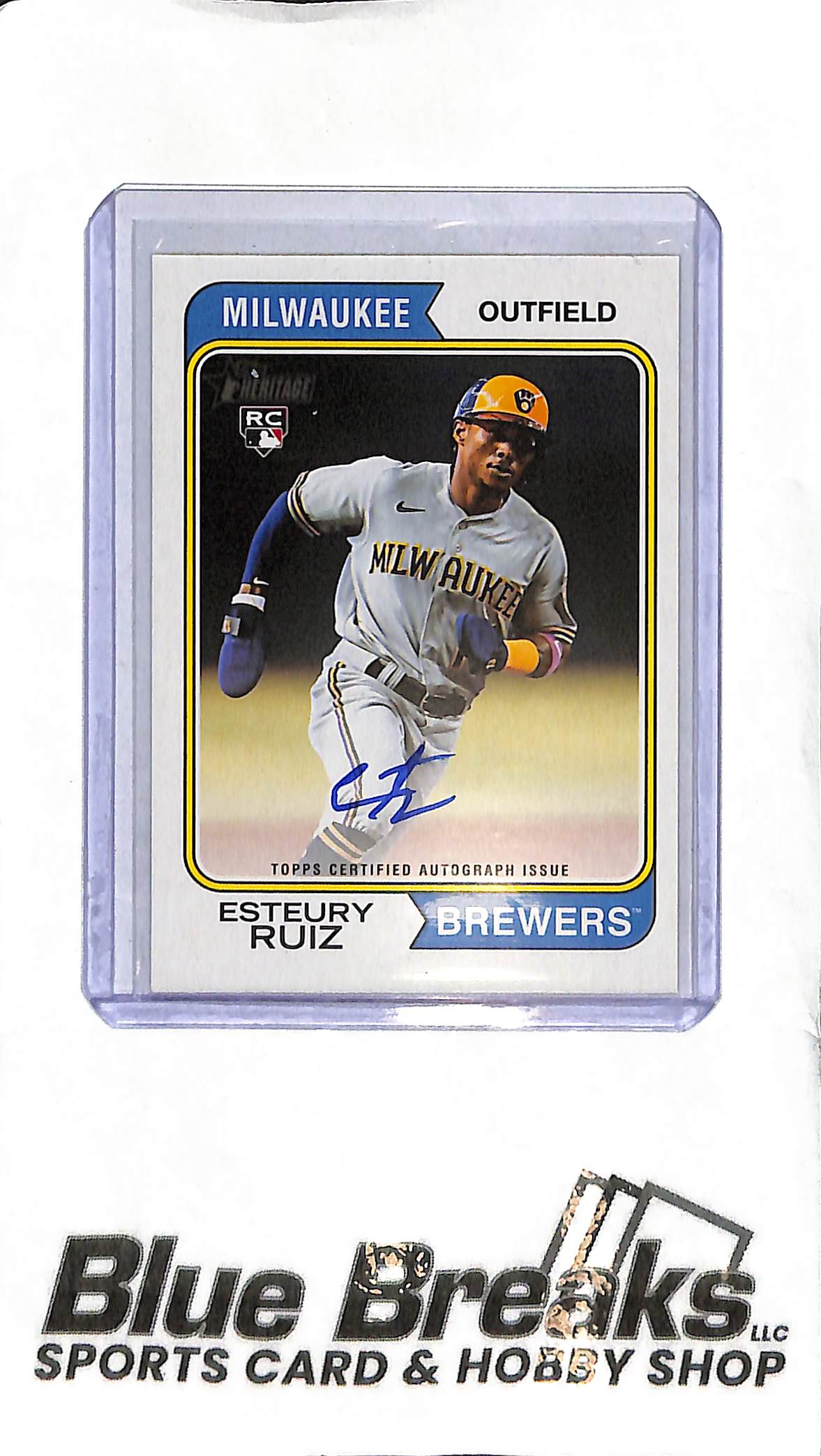 Esteury Ruiz ROA-ER - 2023 Heritage - RC Auto - Baseball - Brewers - Athletics