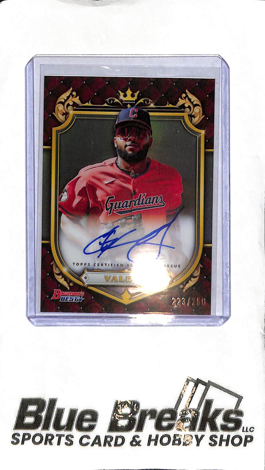 George Valera PR-GV - 2022 Bowmans Best - Auto 223/250 - Baseball - Guardians