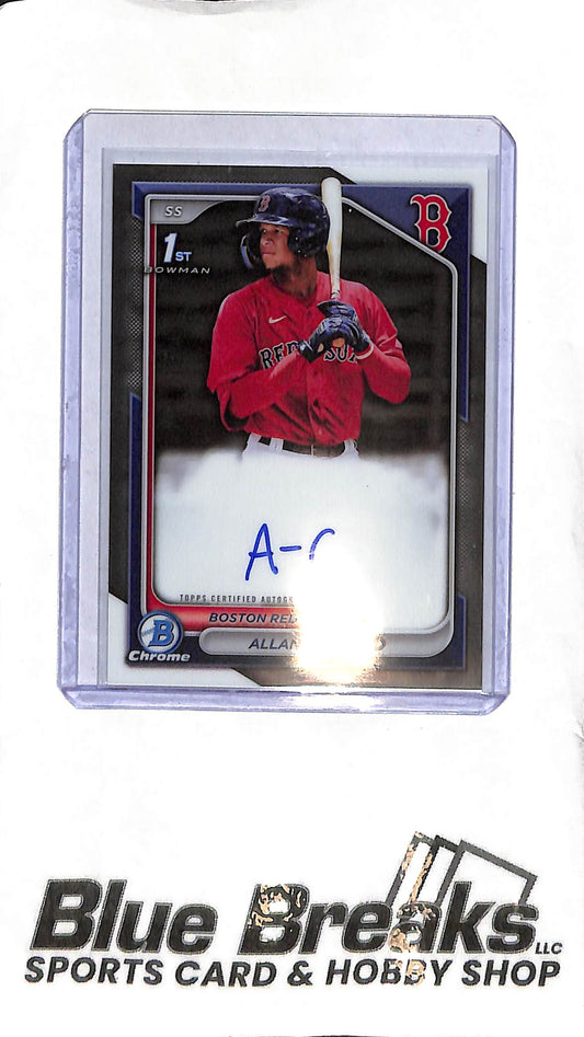 Allan Castro CPA-ACA - 2024 Bowman Chrome - 1st Auto - Baseball - Red Sox