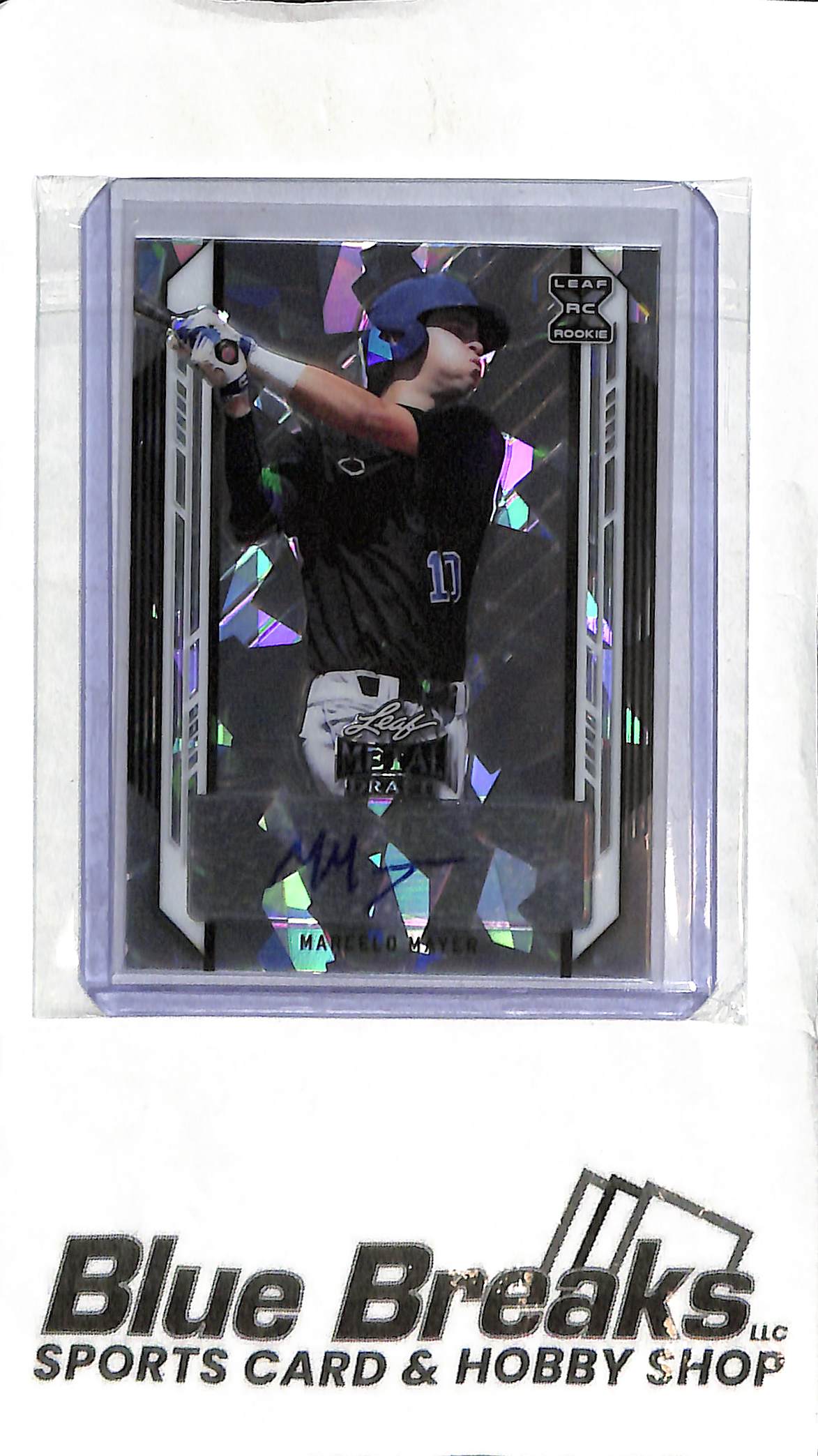 Marcelo Mayer BA-MM1 - 2021 Leaf Metal - RC Auto - Baseball - Red Sox