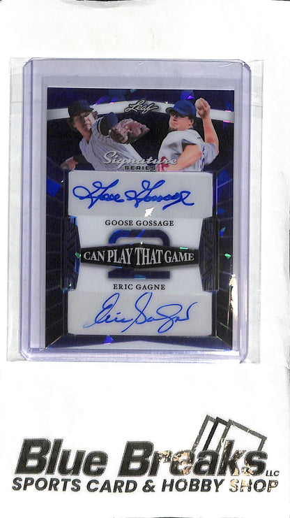 Goose Gossage Eric Gagne 2C-16 - 2025 Leaf Signature Series - Dual Auto 1/1 - Baseball - Yankees