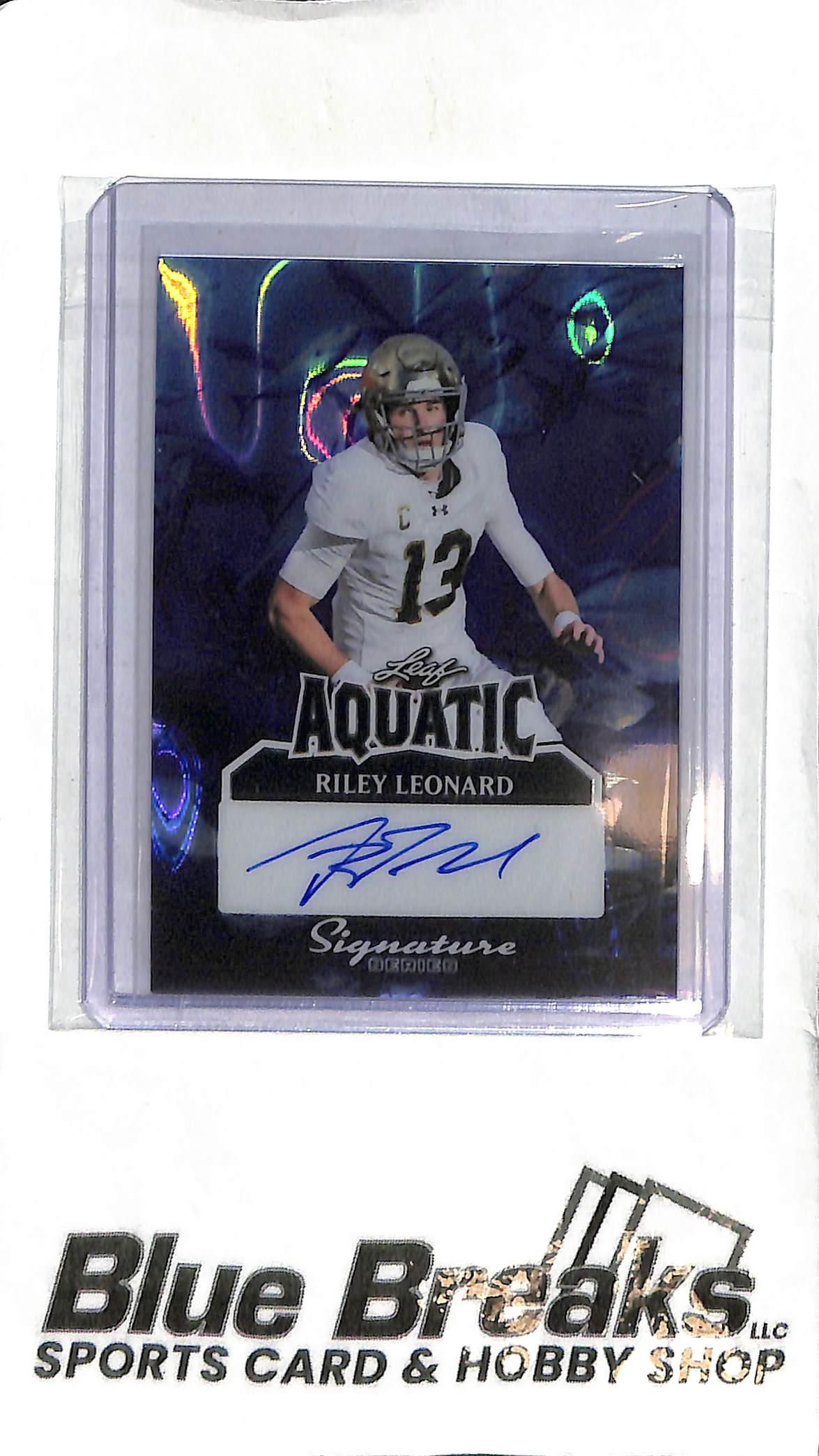 Riley Leonard A-RL1 - 2025 Leaf Signature Series - Auto 1/1 - College Football - Notre Dame