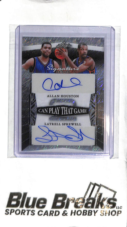 Allan Houston Latrell Sprewell 2C-2 - 2025 Leaf Signature Series - Dual Auto 1/1 - Basketball