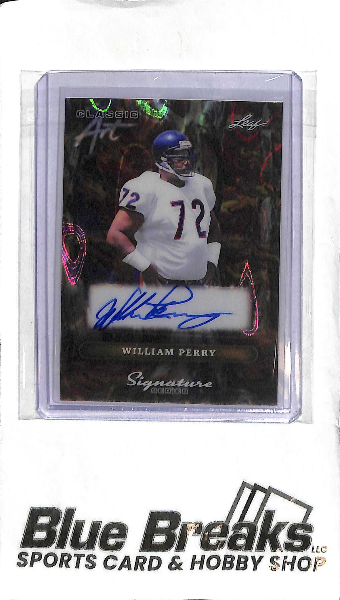 William Perry CA-WP1 - 2025 Leaf Signature Series - Auto 1/1 - Football - Bears