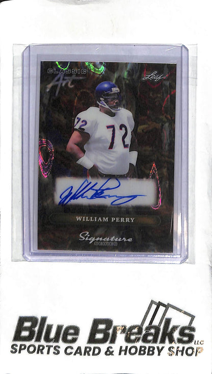 William Perry CA-WP1 - 2025 Leaf Signature Series - Auto 1/1 - Football - Bears