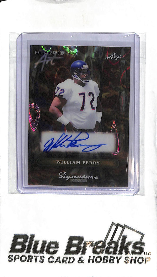 William Perry CA-WP1 - 2025 Leaf Signature Series - Auto 1/1 - Football - Bears