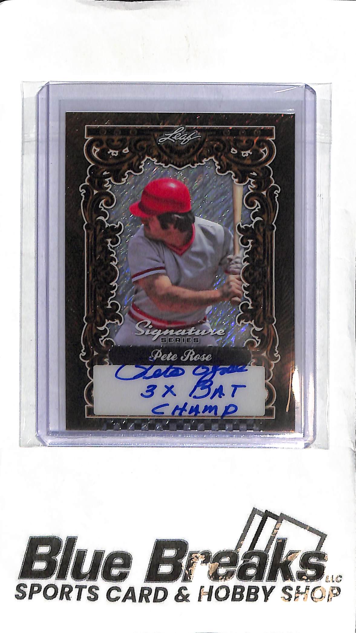Pete Rose BA-PR1 - 2025 Signature Series - 1/1 Auto "3X Bat Champ" - Baseball - Reds
