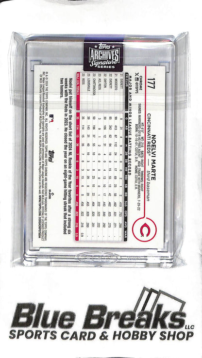 Noelvi Marte - 2025 Topps Archives - Auto 01/20 - RC - Baseball - Reds