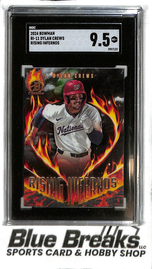 Dylan Crews RI-11 - 2024 Bowman - Rising Infernos - SGC 9.5 - Baseball - Nationals