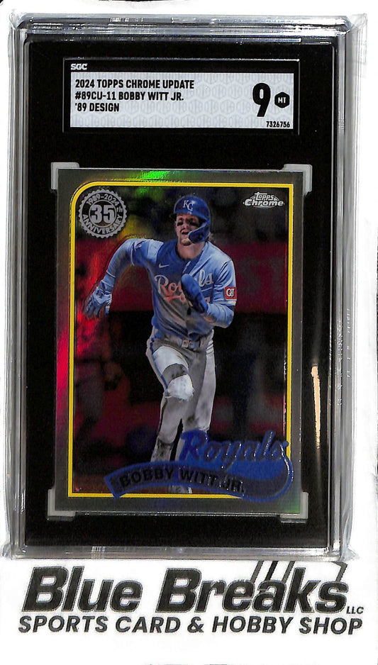 Bobby Witt Jr. 89CU-11 - 2024 Topps Chrome Update - '89 Design - SGC 9 - Baseball - Royals