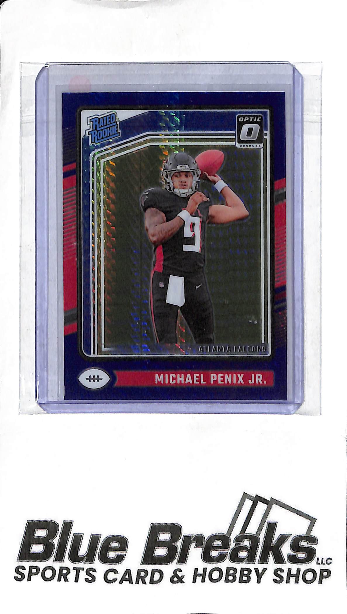 Michael Penix Jr. 279 - 2024 Optic - Blue Hyper - RC - Football - Falcons